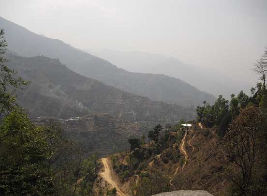 50-Back to Katmandu - 50.jpg - Valley going back up to Katmandu.